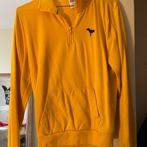 Yellow Victoria Secret PINK Quarterzip - Picture 2 of 4